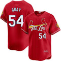 Custom #54 Gray City Connect STL Baseball Shirt Top
