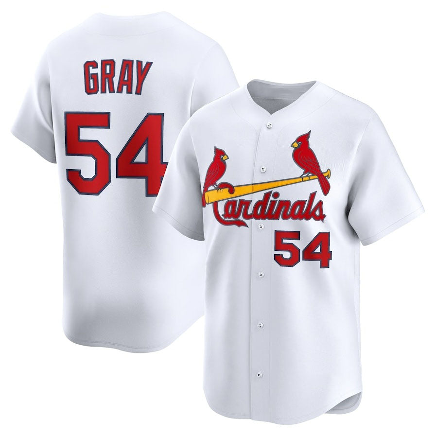Custom #54 White STL Baseball Shirt Top