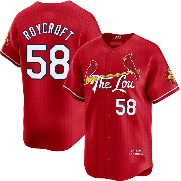 Custom #58 City Connect STL Baseball Shirt Top