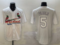 Custom #5 White STL Baseball Shirt Top