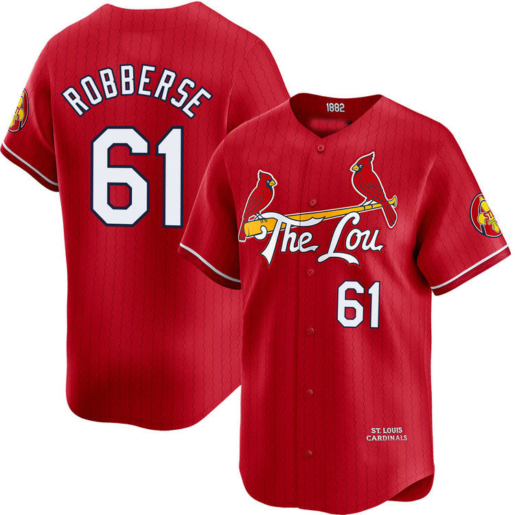 Custom #61 City Connect STL Baseball Shirt Top