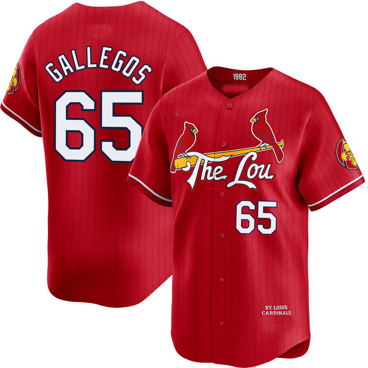 Custom #65 City Connect STL Baseball Shirt Top