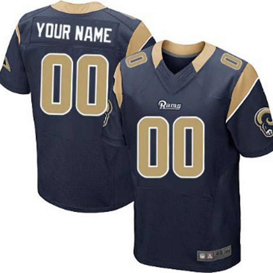 Custom Navy Blue LAR Football Shirt Top