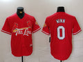 Custom #0 Red 2024 City Connect STL Baseball Shirt Top