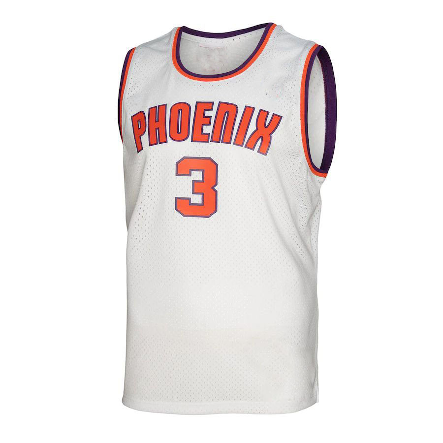 Custom #3 White 2002 PHX Basketball Shirt Top