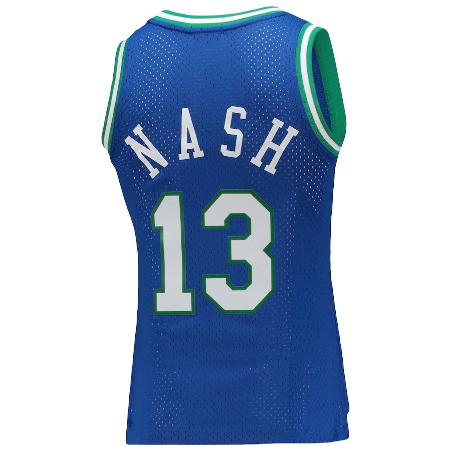 Custom #13 Blue 1998 DAL Basketball Shirt Top