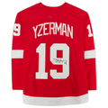 Custom #19 Red DET Hockey Shirt Top