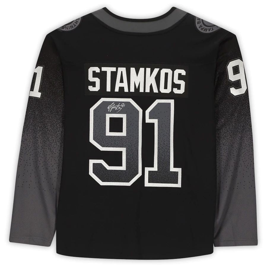 Custom #91 Black TBL Hockey Shirt Top