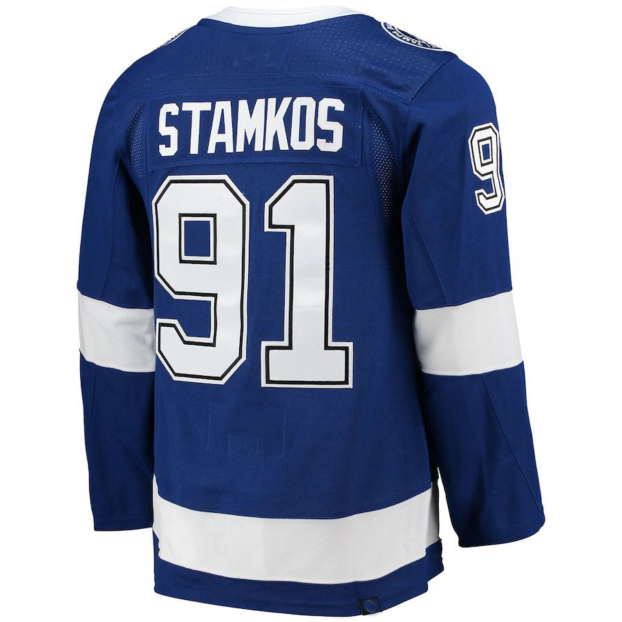 Custom #91 Blue TBL Hockey Shirt Top
