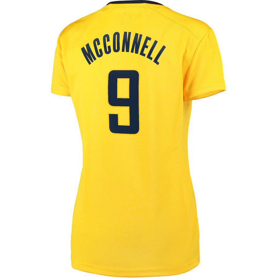 Custom #9 Gold IND Basketball Shirt Top