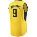 Custom #9 Gold IND Basketball Shirt Top