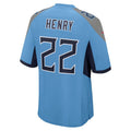 Custom #22 Light Blue TEN Football Shirt Top