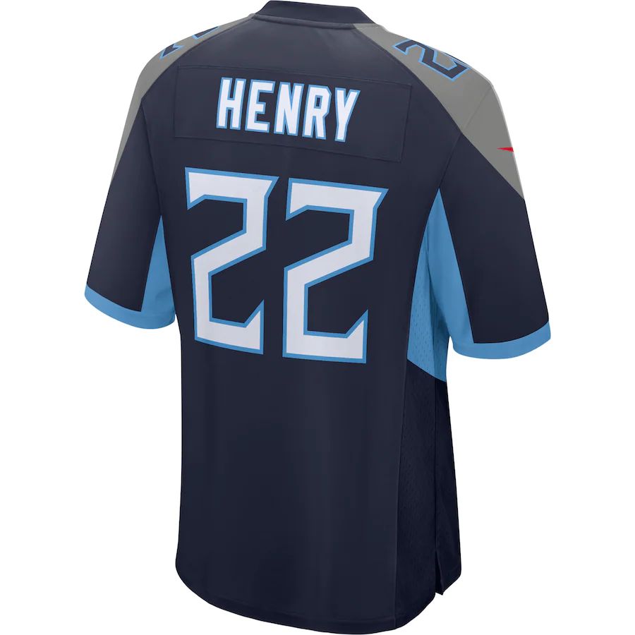 Custom #22 Navy TEN Football Shirt Top