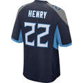 Custom #22 Navy TEN Football Shirt Top
