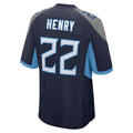 Custom #22 Navy TEN Football Shirt Top