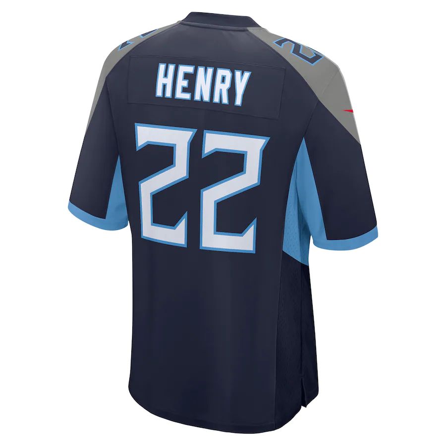 Custom #22 Navy TEN Football Shirt Top