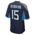 Custom #15 Navy TEN Football Shirt Top