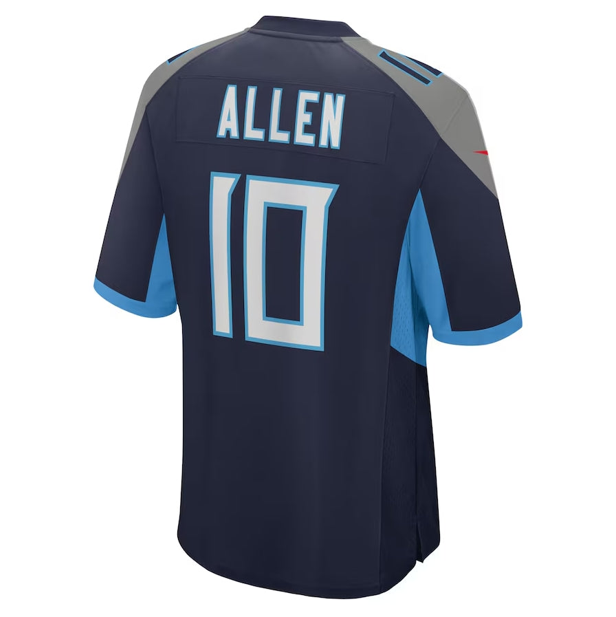 Custom #10 Navy TEN Football Shirt Top
