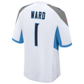 Custom #1 White 2025 TEN Football Shirt Top