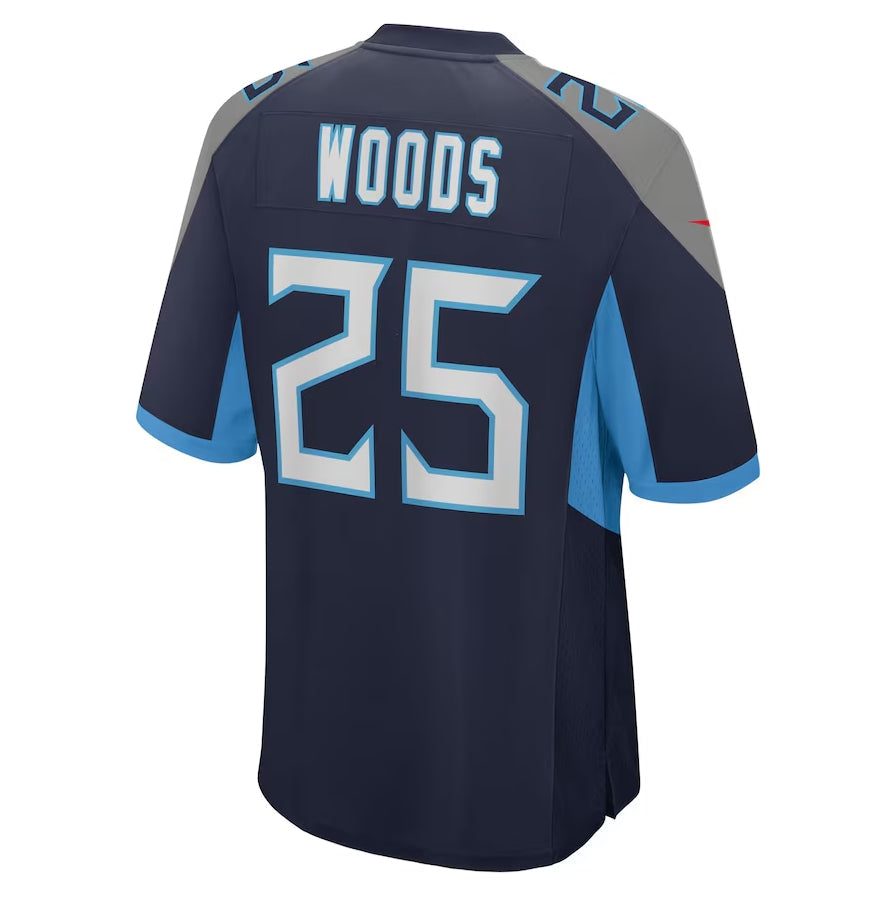 Custom #25 Navy TEN Football Shirt Top