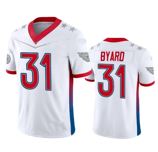Custom #31 White 2022 TEN Football Shirt Top