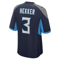 Custom #3 Navy TEN Football Shirt Top