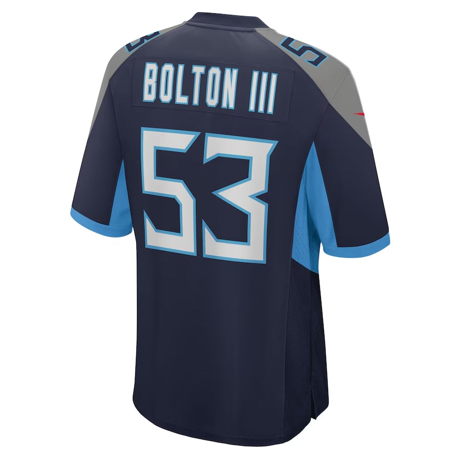 Custom #53 Navy TEN Football Shirt Top