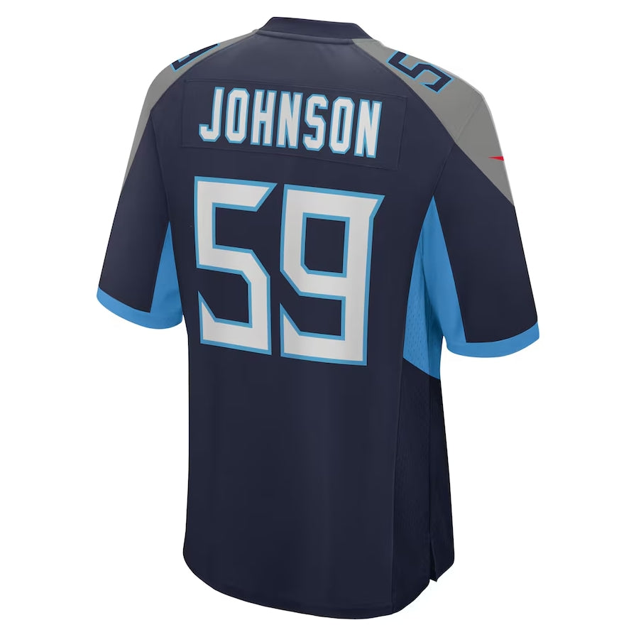 Custom #59 Navy TEN Football Shirt Top