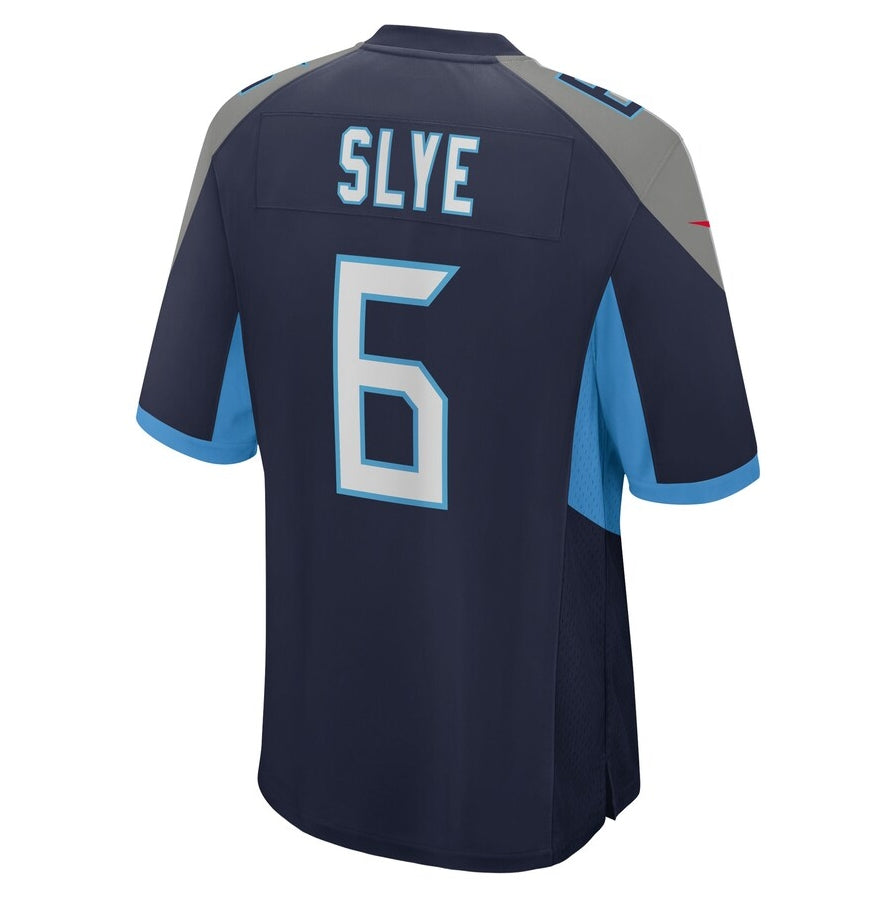 Custom #6 Navy TEN Football Shirt Top