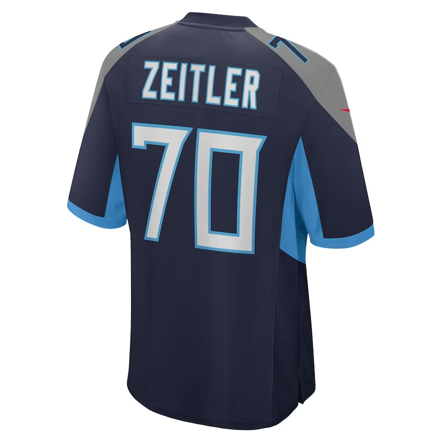 Custom #70 Navy TEN Football Shirt Top
