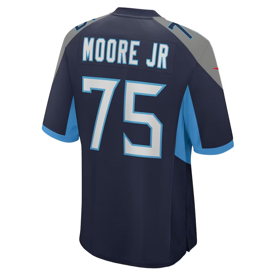 Custom #75 Navy TEN Football Shirt Top