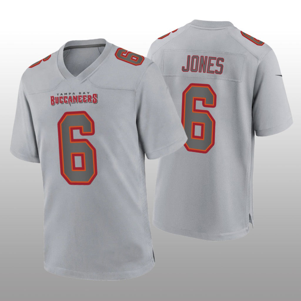 Custom #6 Gray TB Football Shirt Top