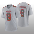 Custom #8 Gray TB Football Shirt Top