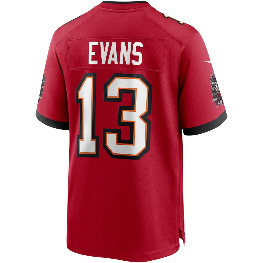Custom #13 Red TB Football Shirt Top
