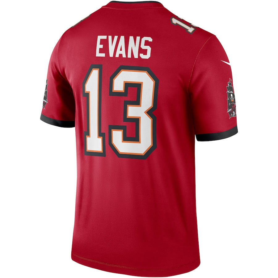 Custom #13 Red TB Football Shirt Top