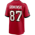 Custom #87 Red TB Football Shirt Top