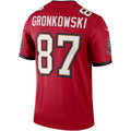 Custom #87 Red TB Football Shirt Top