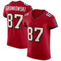 Custom #87 Red TB Football Shirt Top
