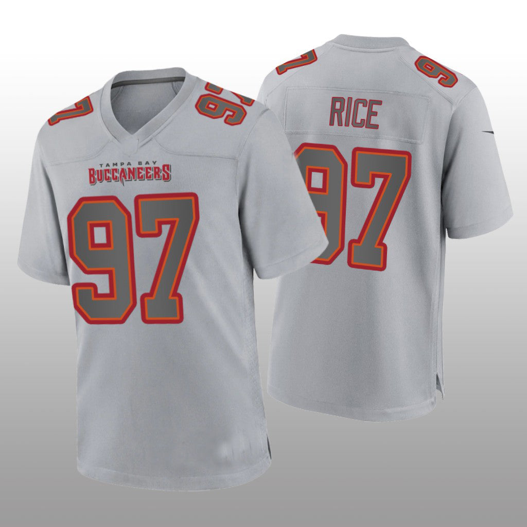 Custom #97 Gray TB Football Shirt Top