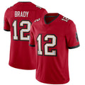 Custom #12 Red TB Football Shirt Top