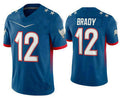 Custom #12 Blue 2022 TB Football Shirt Top