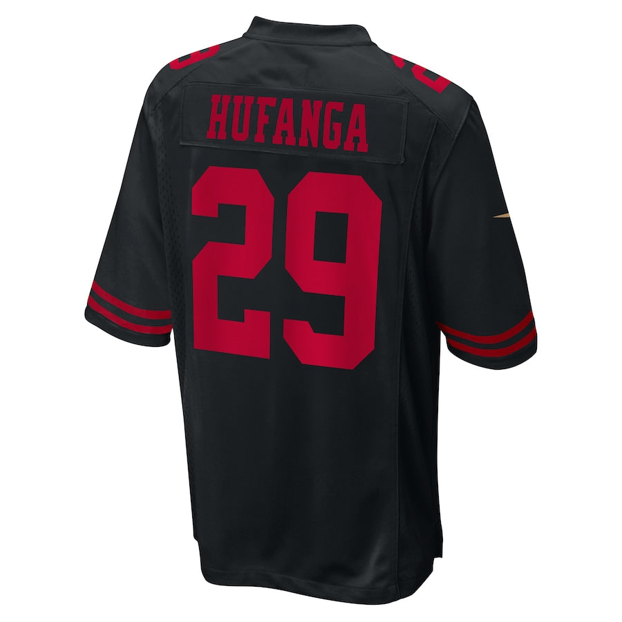 Custom #29 Black SF Football Shirt Top