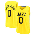 Custom #0 Yellow 2022 UTA Basketball Shirt Top