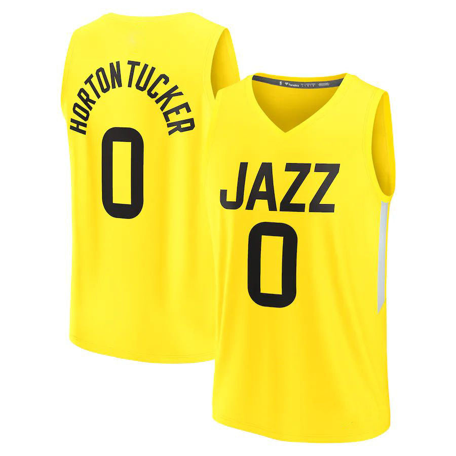 Custom #0 Yellow 2022 UTA Basketball Shirt Top