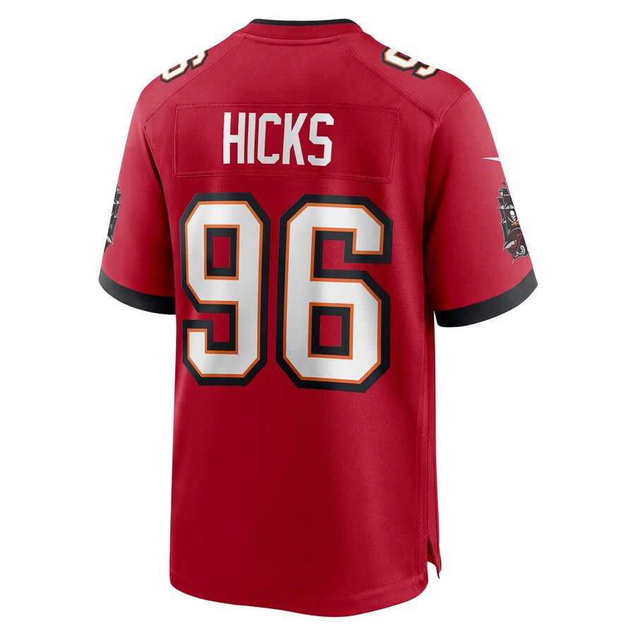 Custom #96 Red TB Football Shirt Top
