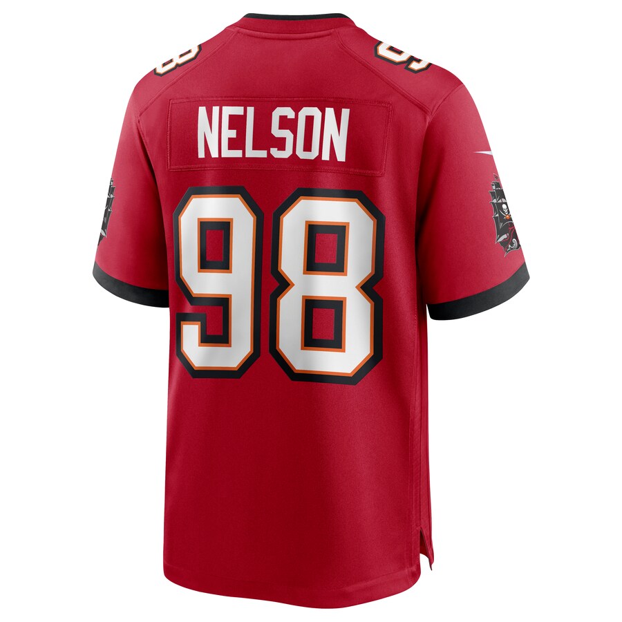 Custom #98 Red TB Football Shirt Top