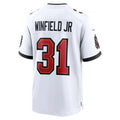 Custom #31 White TB Football Shirt Top