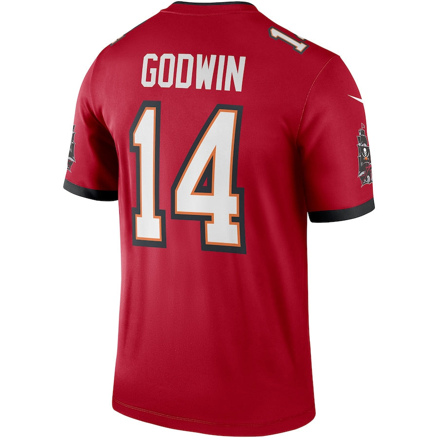 Custom #14 Red TB Football Shirt Top