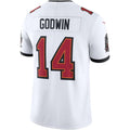 Custom #14 White TB Football Shirt Top