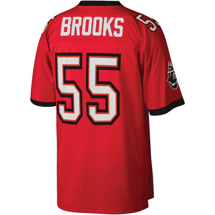 Custom #55 Red TB Football Shirt Top